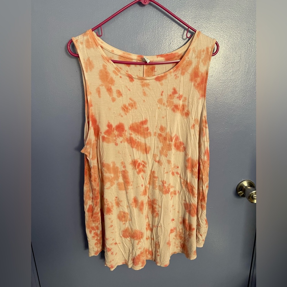 Size XL Old Navy Luxe Pink and Orange acid wash tie dye